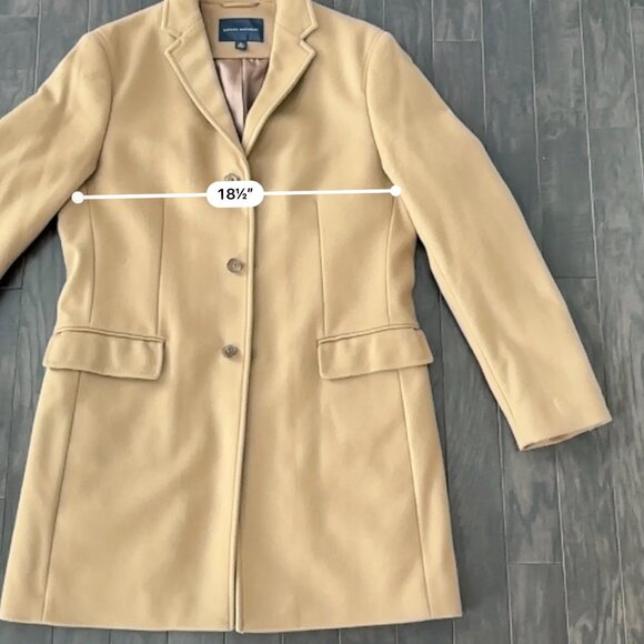 Tan Banana Republic Men's Medium Wool Blend Jacket - Picture 5 of 12